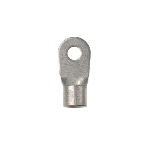 Panduit Ring Terminal, #8 Stud Size, 6 AWG, 2,000 V, Bare Insulated, Bare, 20 PK P6-8R-E - main